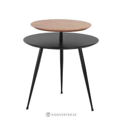 Черно-коричневый дизайнерский журнальный столик martino (мебель для дома) с изъяном красоты