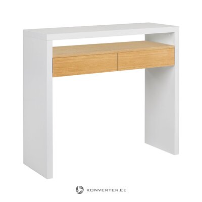 White narrow desk mia (woodman)