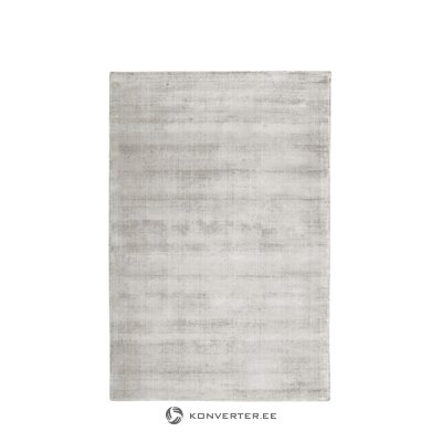 Светло-серый коврик из вискозы ручной работы jane 200 x 300 см