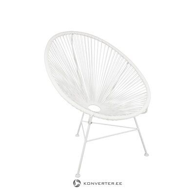 Белое дизайнерское кресло bahia