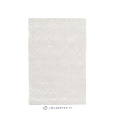 Light gray patterned viscose carpet (shiny) 120x180 intact