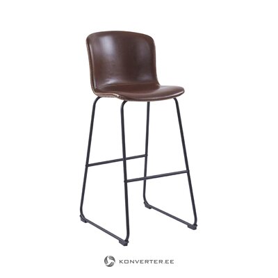 Brown-black bar stool zedina (interstil denmark)