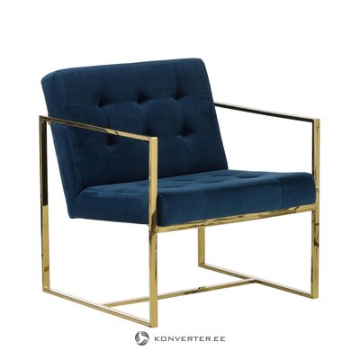 Blue golden armchair (manhattan)