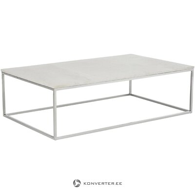 Valkoinen marmorinen sohvapöytä (Alys)
