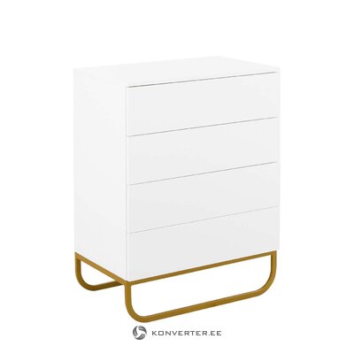 White-gold chest of drawers (sanford)