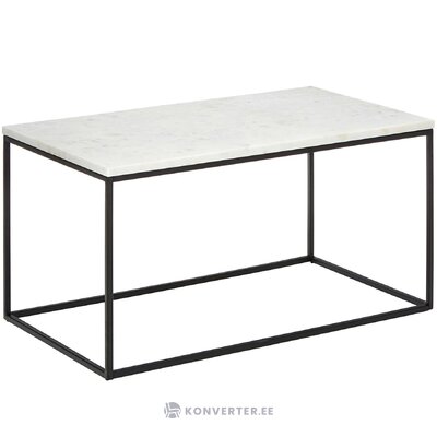 Marble coffee table (alys) with cosmetic flaws.