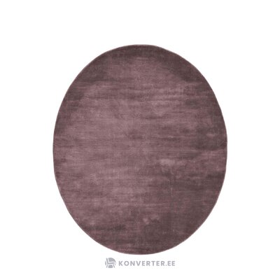 Dark brown oval viscose carpet momento (linie design) 140x170 intact
