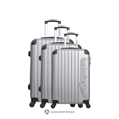 Harmaa matkalaukkusetti 3-osainen (budapest)
