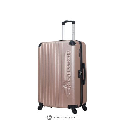 Vaaleanpunainen matkalaukku (budapest)