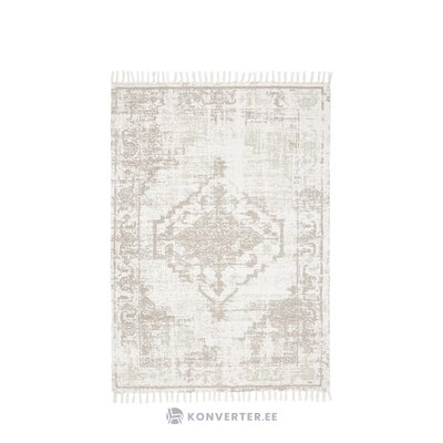 Light gray cotton vintage style rug (jasmine) 200x300 intact