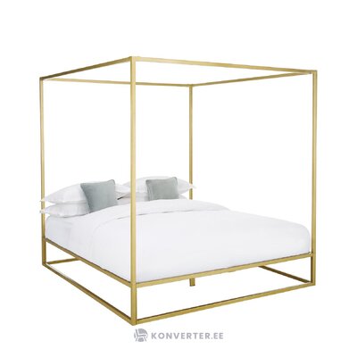 Золотая кровать с балдахином (белль) 180х200 с косметическим дефектом