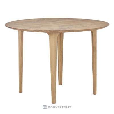 Round solid wood dining table (archie) d=110 small cosmetic flaws