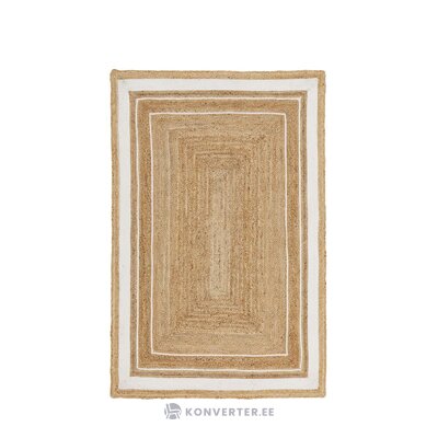 Ruskeanvalkoinen matto (apila) 200x300 kauneusvirheellä