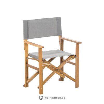 Gray folding garden chair (zoe)