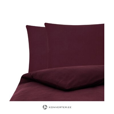 Bordo spalvos flanelinis antklodės užvalkalas (biba) 240x220cm