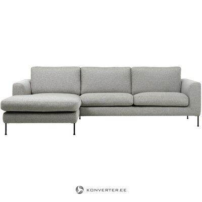 Šviesiai pilka kampinė sofa (cucita)