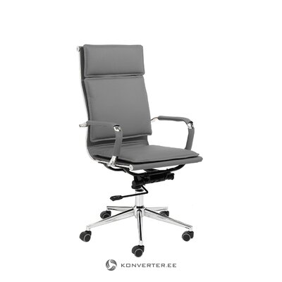 Pilka biuro kėdė premjeras (tomasucci) (su nedideliu trūkumu, salės pavyzdys)