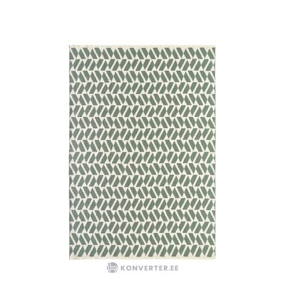 Бело-зеленый узорчатый ковер (богота) 160х230 цел