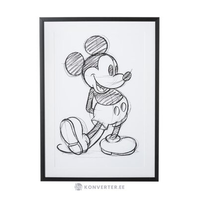 Framed wall picture mickey (g&amp;c interiors) intact