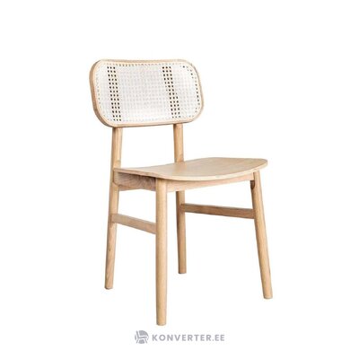 Light brown solid wood chair rita (feeldesign), intact