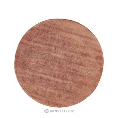 Round terracotta colored viscose carpet (jane)d=200 whole