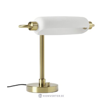 Светодиодная настольная лампа с бело-золотым дизайном (тейт) не повреждена
