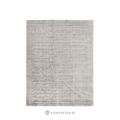 Greyish-beige hand-woven viscose carpet (jane) 400x500cm with blemishes