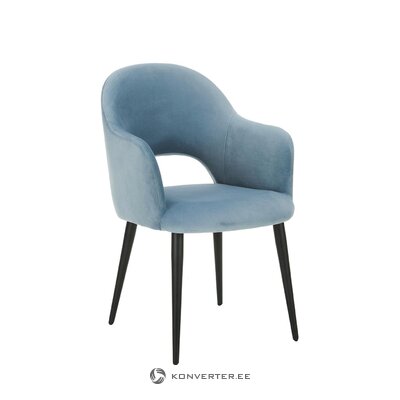 Голубое бархатное кресло (rachel)