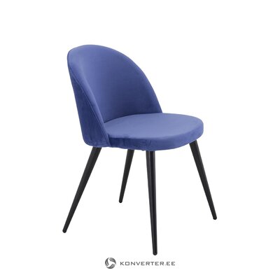 Blue velvet chair roller (venture design)