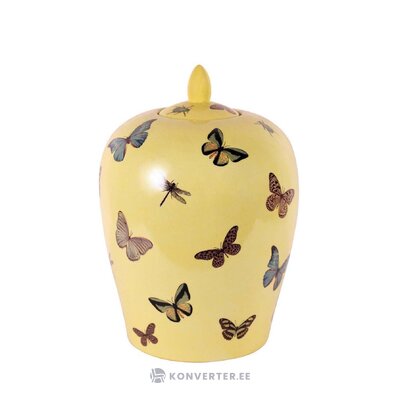 Decorative vase with lid butterfly (g&amp;c interiors) complete