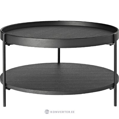 Black round coffee table (valentina)