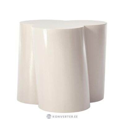Balta dizaina kafijas galdiņš (ziedu), neskarts
