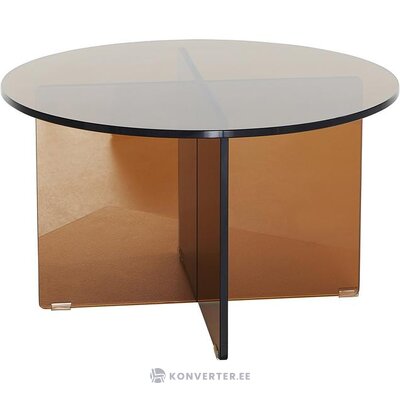 Stikla dizaina kafijas galdiņa īriss (pastila) neskarts