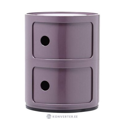 Фиолетовый дизайн прикроватной тумбы componibili (картель) неповрежденный