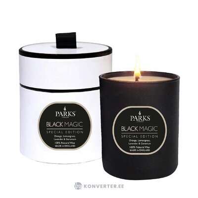 Scented candle black magic (parks london) with beauty bug