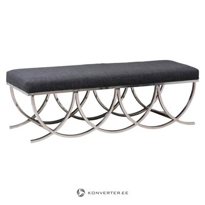 Gray-silver design bench emma (garpe interiores)