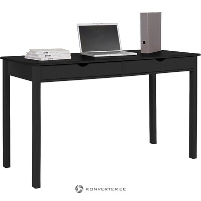 Black solid wood desk (gava) intact