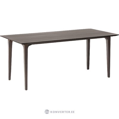 Темно-коричневый обеденный стол из цельного дерева (archie) неповрежденный