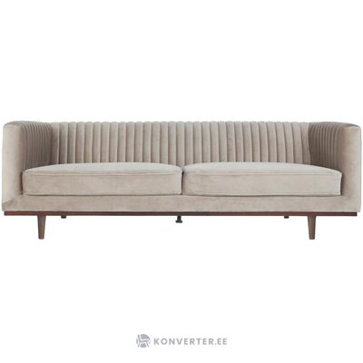 Beige velvet sofa (dante) intact