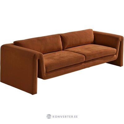 Коричневый дизайнерский диван мика (ромбовидный) цел