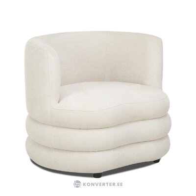 Cream design armchair (solomon) intact