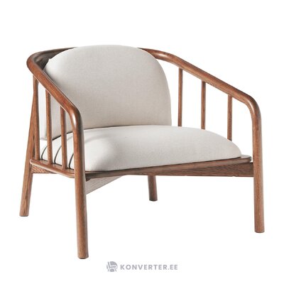 Solid wood design armchair (balin) intact