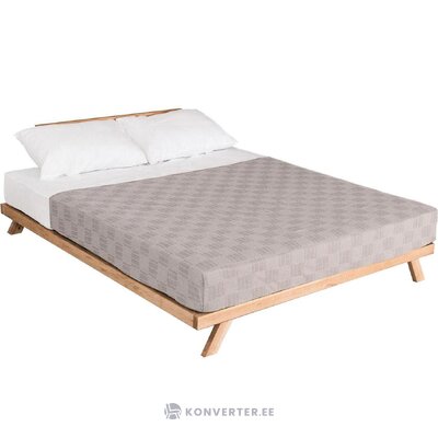 Light brown solid wood bed allegro (woodman) 180x200 intact