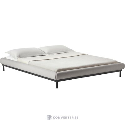 Light gray upholstered bed (meya) 140x200 intact