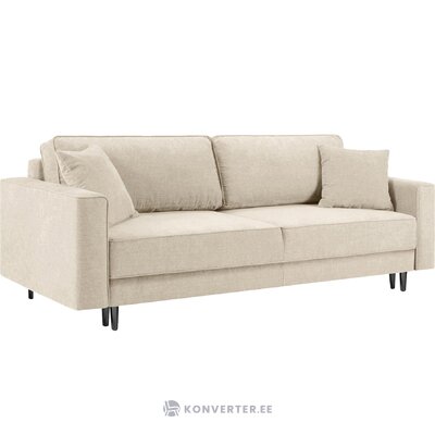 Light beige sofa bed fano (besolux) with a beauty flaw