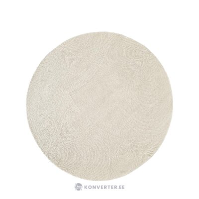 Beige round carpet with a pattern (eleni)d=250 whole