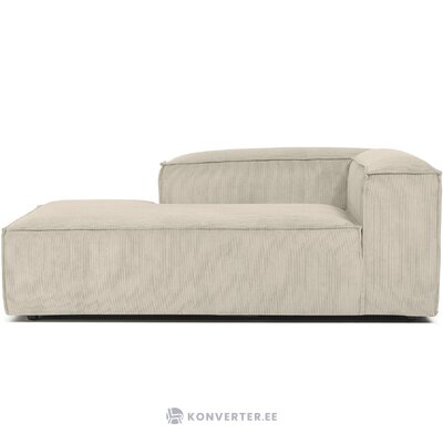 Beige velvet sofa module (lennon) intact