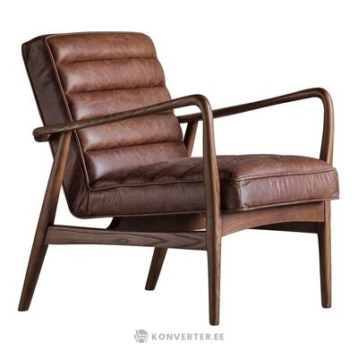 Leather armchair datsun (gallery direct) with beauty defect