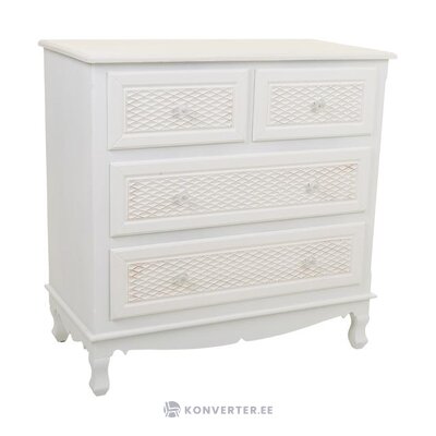 White solid wood dresser ona (creaciones meng) with beauty flaws