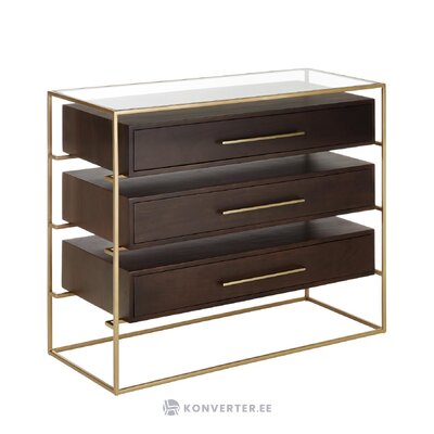 Brown design dresser (lyle) with a beauty flaw